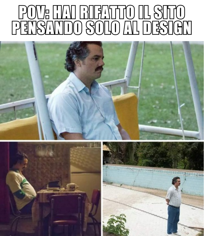 Il sito è bello. Ma non succede niente.