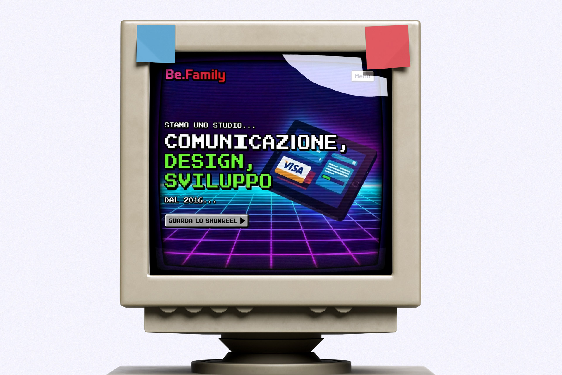 esempio di sito web con grafica datata