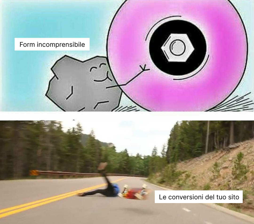 Un form incomprensibile può ridurre il tasso di conversione del tuo sito